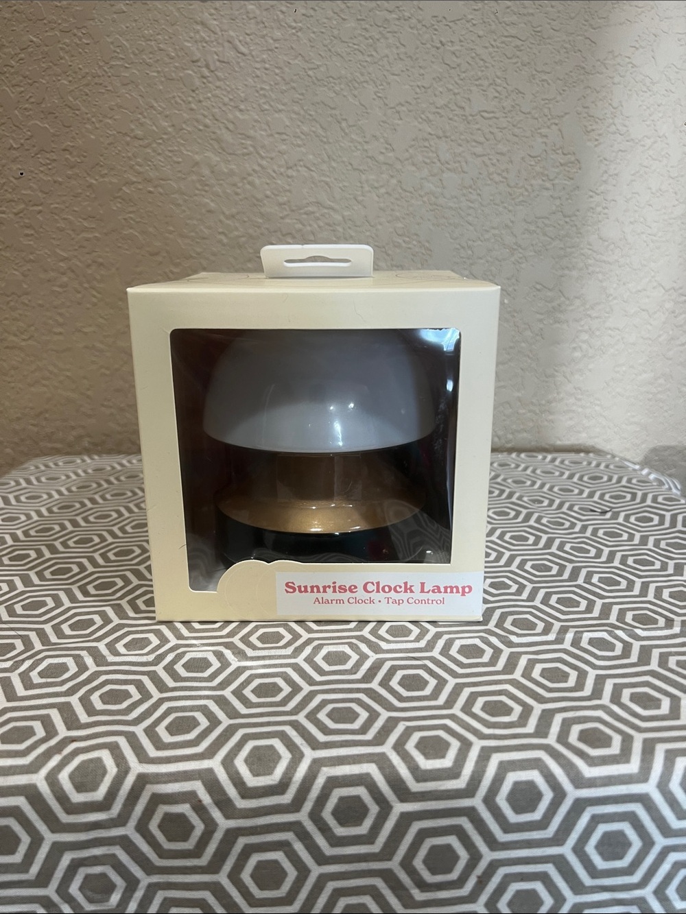Vivitar Sunrise Clock Lamp - White and Gold